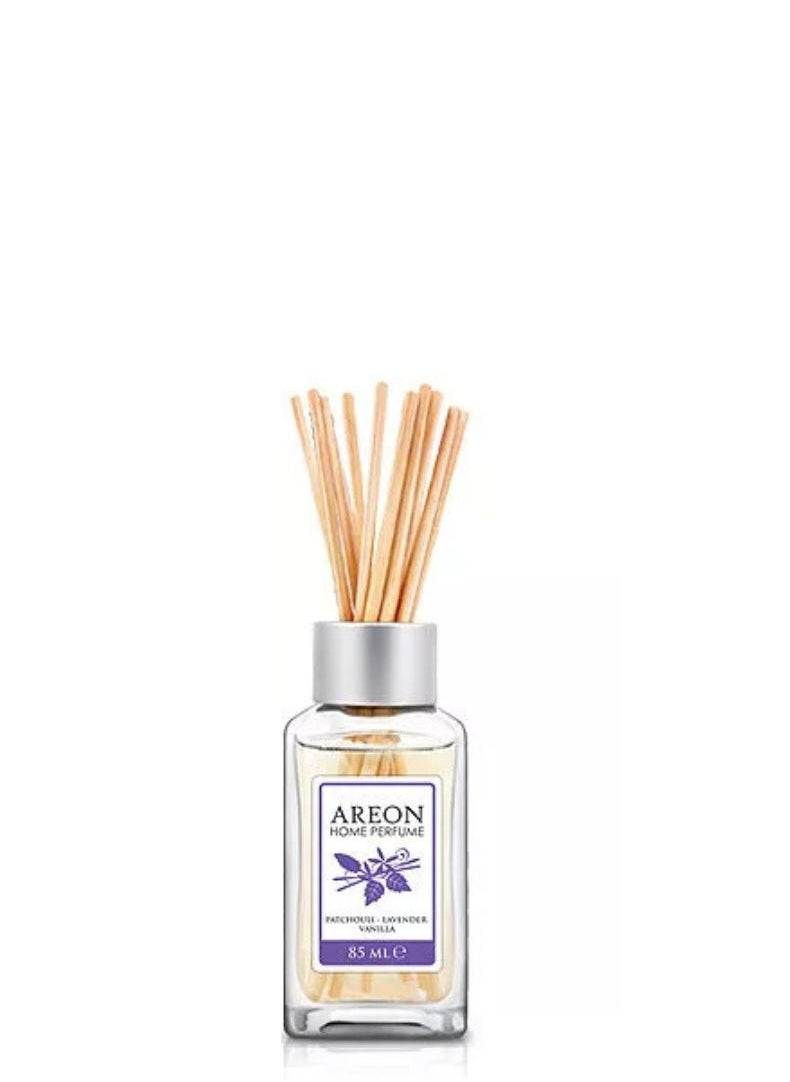 Areon Home Luxury Perfume Reed Diffuser + 10 Rattan Reeds, Lavender Vanilla