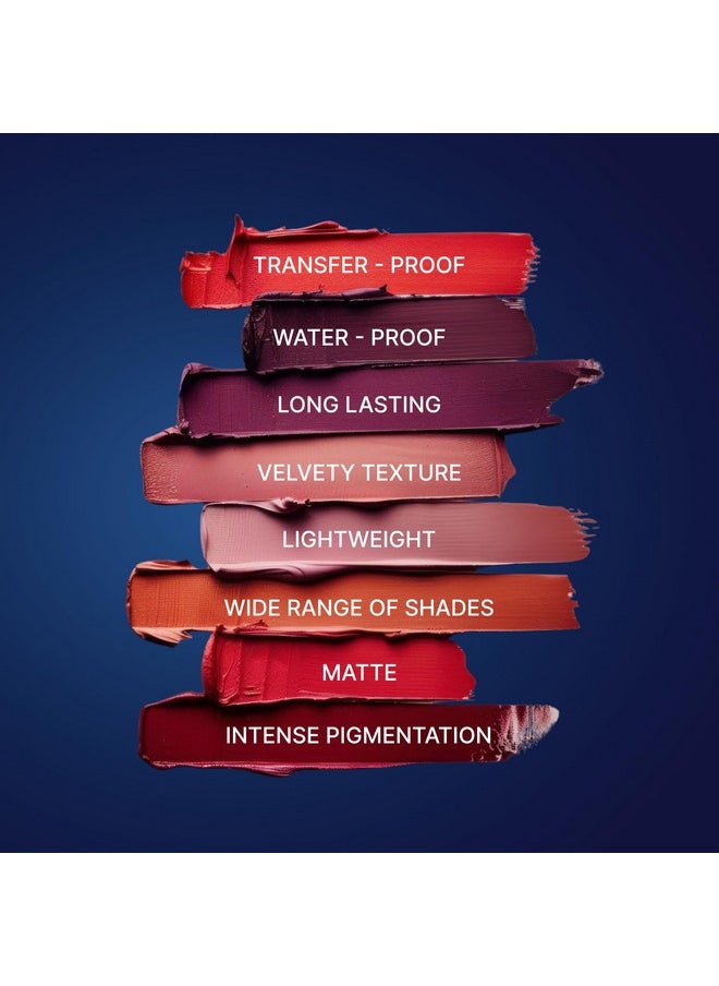 Fashion Colour Lip Super Stay | Non Transferable Lipstick Waterproof | Lipsticks For Women Waterproof | 12-Hour Stay | Matte Finish | Long-Lasting | Highly Pigmented | Bold Colours Shade-36 (Royal Violet )