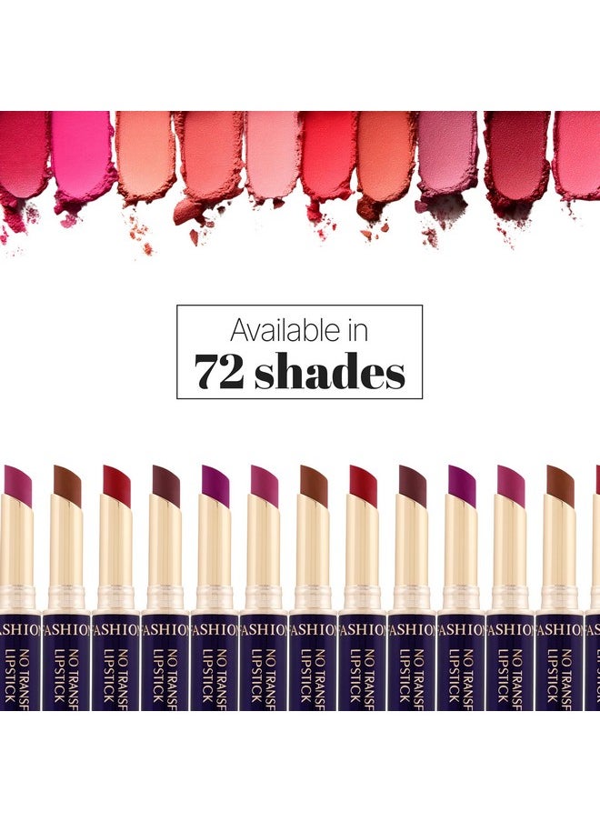 Fashion Colour Lip Super Stay | Non Transferable Lipstick Waterproof | Lipsticks For Women Waterproof | 12-Hour Stay | Matte Finish | Long-Lasting | Highly Pigmented | Bold Colours Shade-36 (Royal Violet )