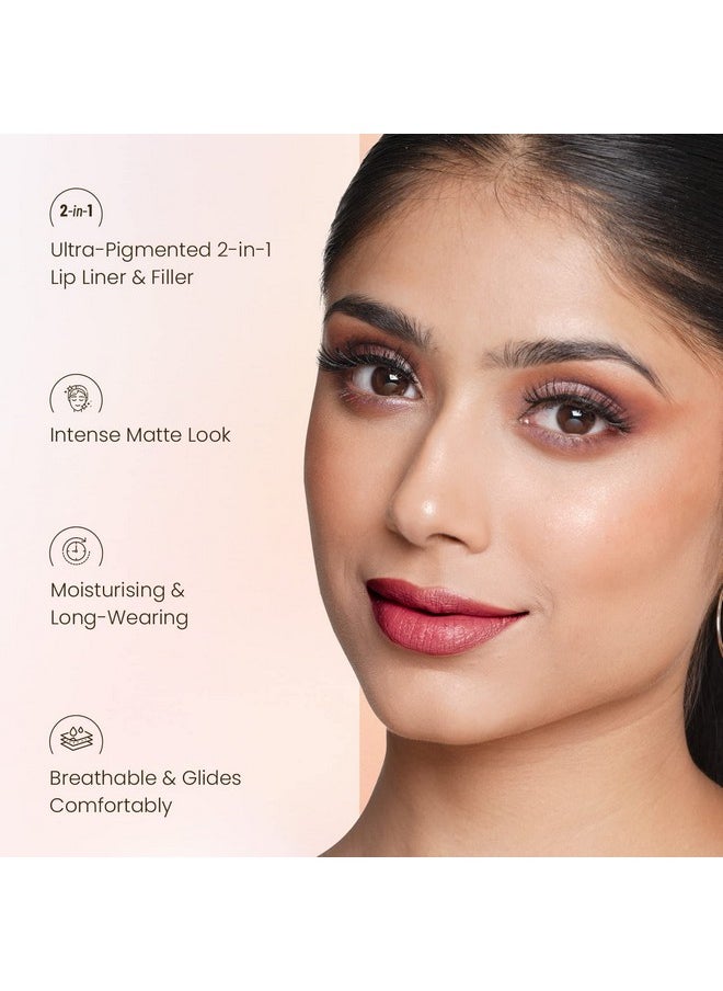 Stain Matte Lipstick | Long Lasting, Hydrating & Lightweight Lipstick | Magic Maroon, 3.4Gm|