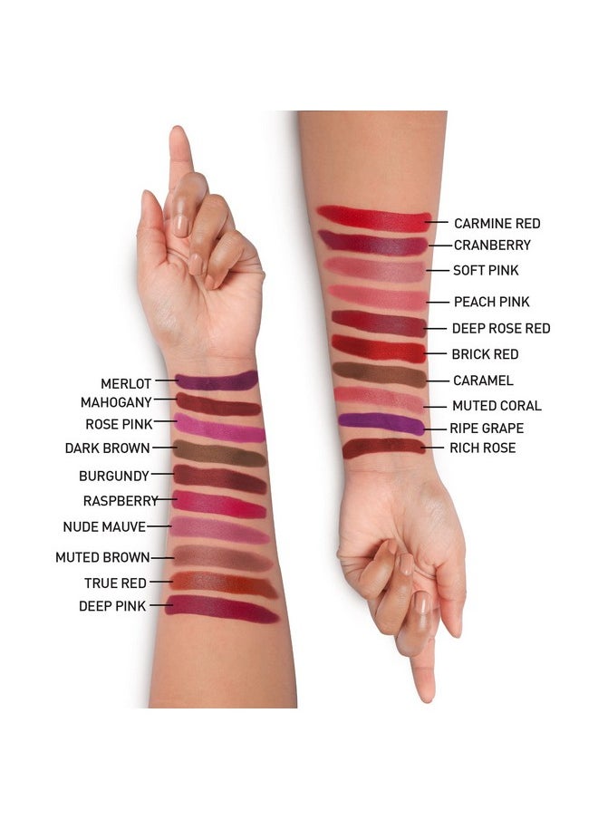 Pose Hd Lipstick-Nude Mauve (Pink)-4 Gm | Matte Lipstick | Enriched With Moringa Oil & Vitamin E | Long-Lasting & Moisturising