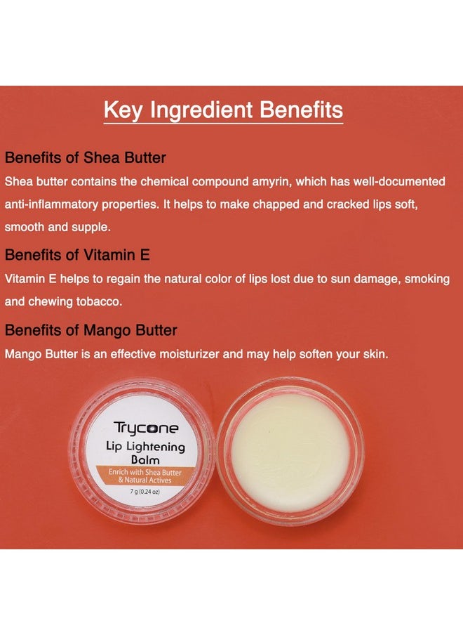 Lip Lightening Balm Enrich With Shea Butter & Natural Actives For Dark And Chapped Lips, 7 Gm
