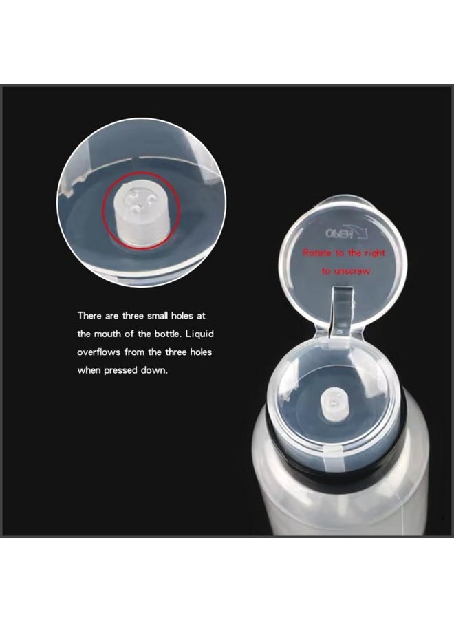 Professional Empty Plastic Refillable Lockable Dispensing Storage Press Pumping Bottle With Twist Lock Flip Cap White 100Ml Pack Of 1