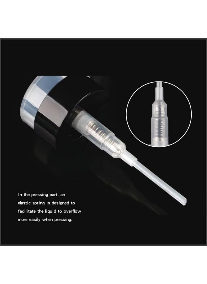 Professional Empty Plastic Refillable Lockable Dispensing Storage Press Pumping Bottle With Twist Lock Flip Cap White 100Ml Pack Of 1