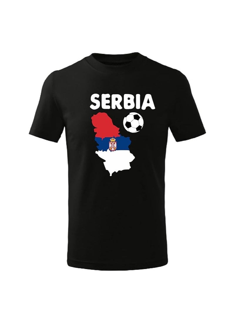 Serbia Football Fans Printed T-Shirts-Football Jersey T-Shirts For Men|Women|Kids To Win The Cup