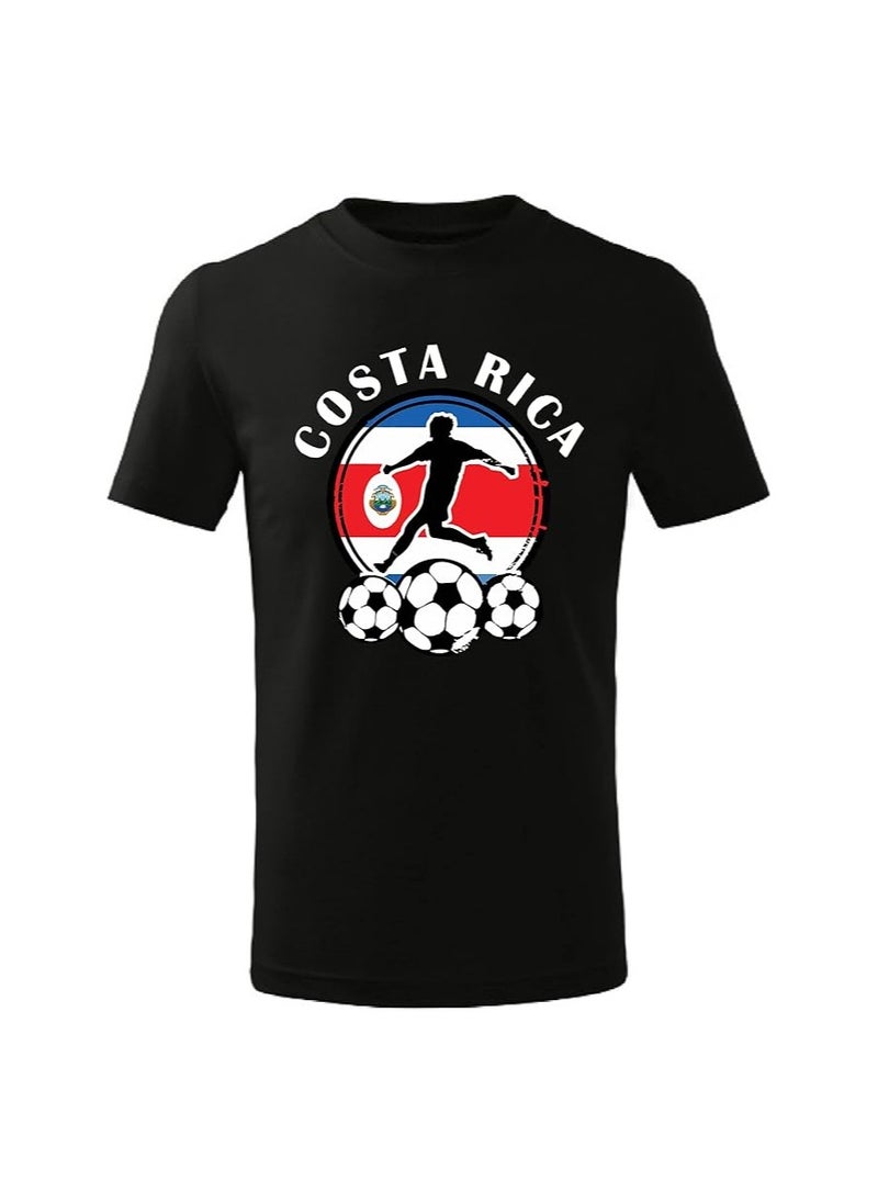 Costa Rica Football World Fans Printed T-Shirts Supporting Football Players Jersey T-Shirts For Men|Women|Kids To Win The Cup