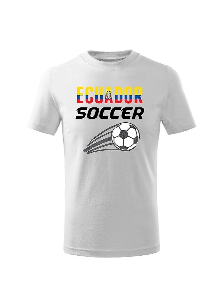 Ecuador Football Fans Printed Tshirts Supporting The Football Jersey TShirts For Men|Women|Kids To Win The Cup