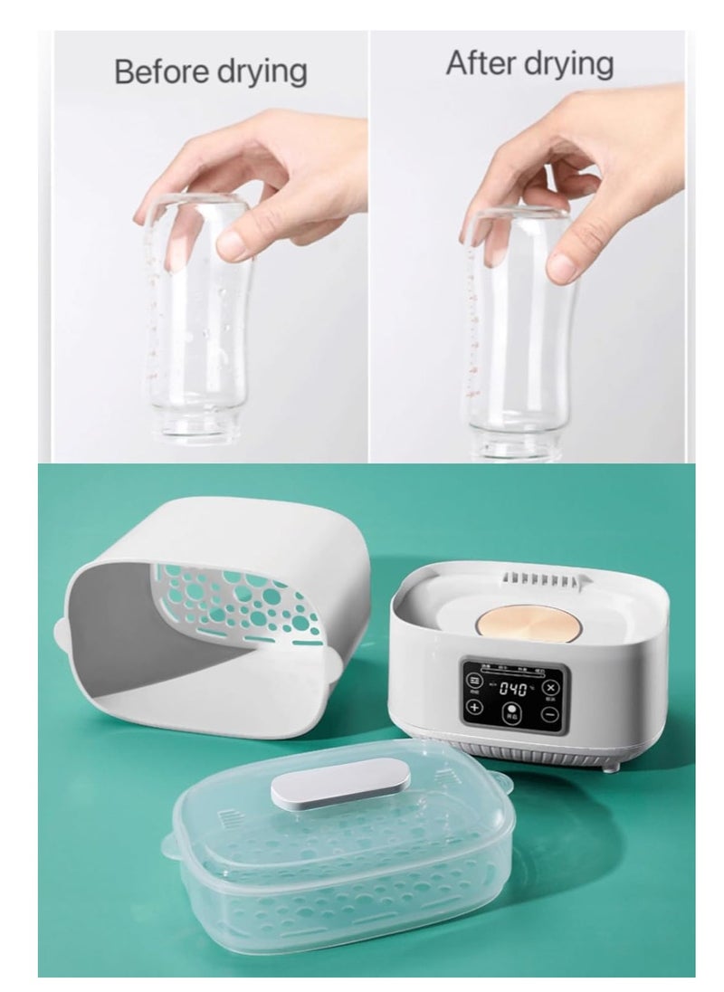 4-in-1 Electric Baby Bottle Sterilizer & Dryer – Steam Sanitizer, Universal Fit, BPA-Free, White