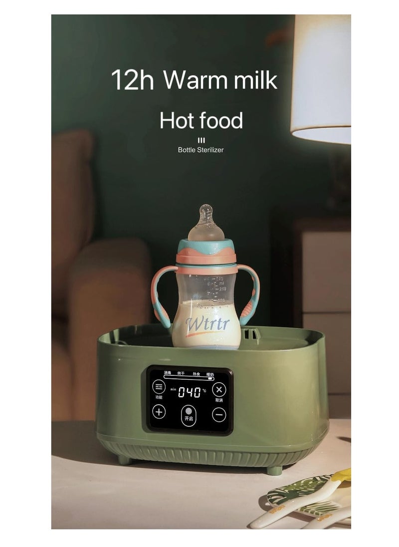 4-in-1 Electric Baby Bottle Sterilizer & Dryer – Steam Sanitizer, Universal Fit, BPA-Free, White