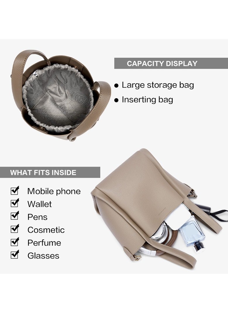Bostanten Ilona Ladies Shoulder Bag - Clay