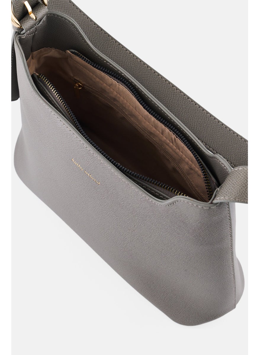 Women Elegant Shoulder Bag, Grey