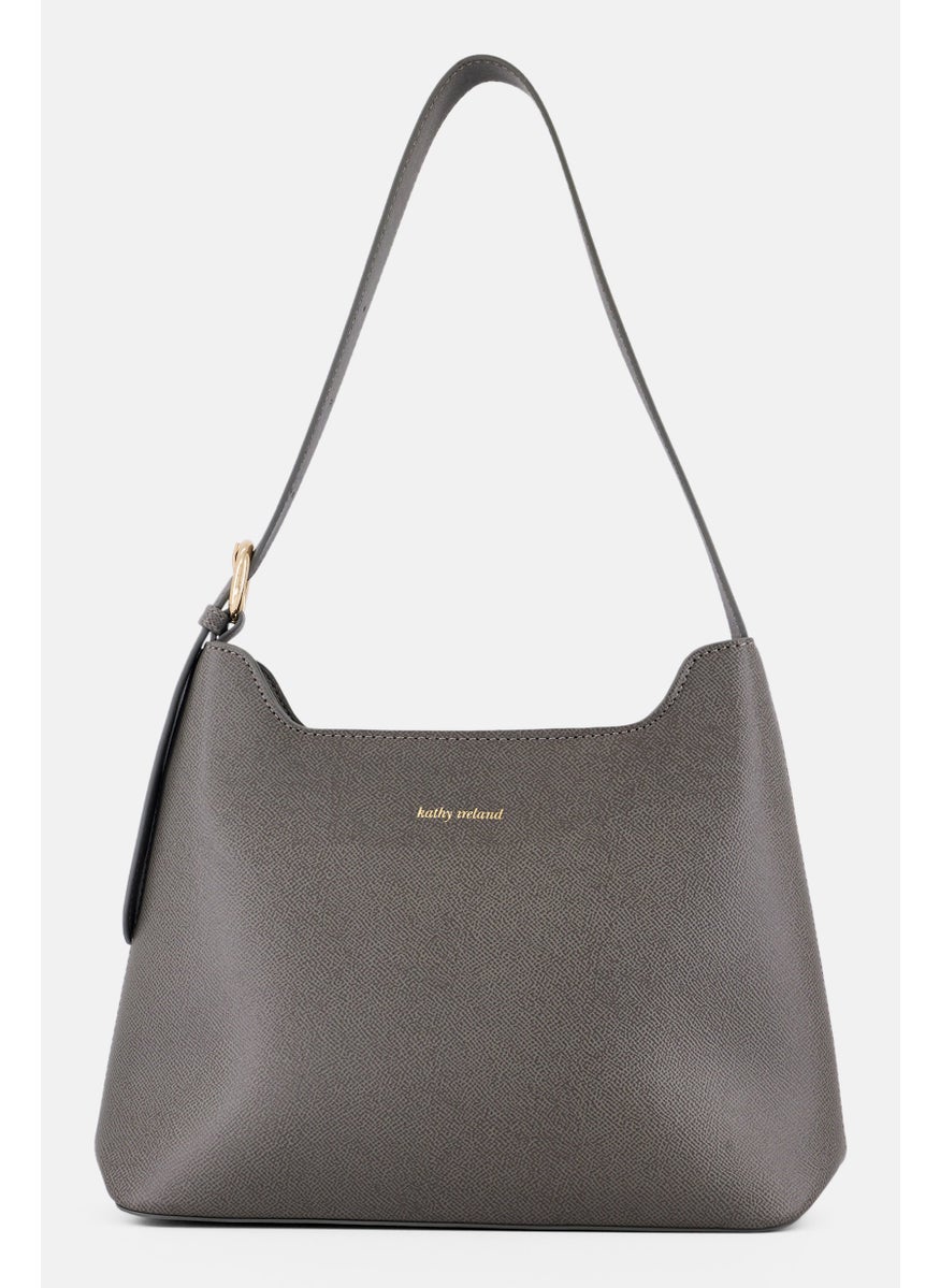 Women Elegant Shoulder Bag, Grey