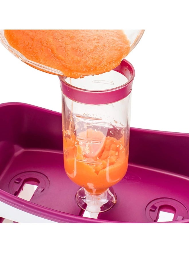 Fresh Squeeze Station Baby Food Maker with Reusable Baby Food Bags 10 Pieces Homemade Baby Food Replacement Storage Bags