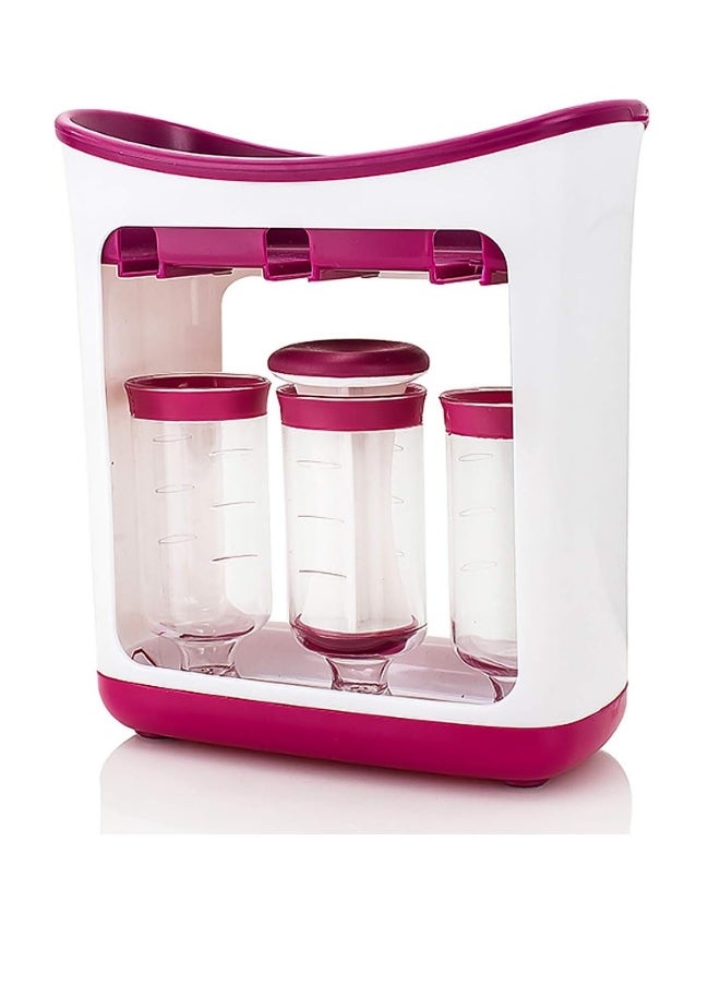 Fresh Squeeze Station Baby Food Maker with Reusable Baby Food Bags 10 Pieces Homemade Baby Food Replacement Storage Bags
