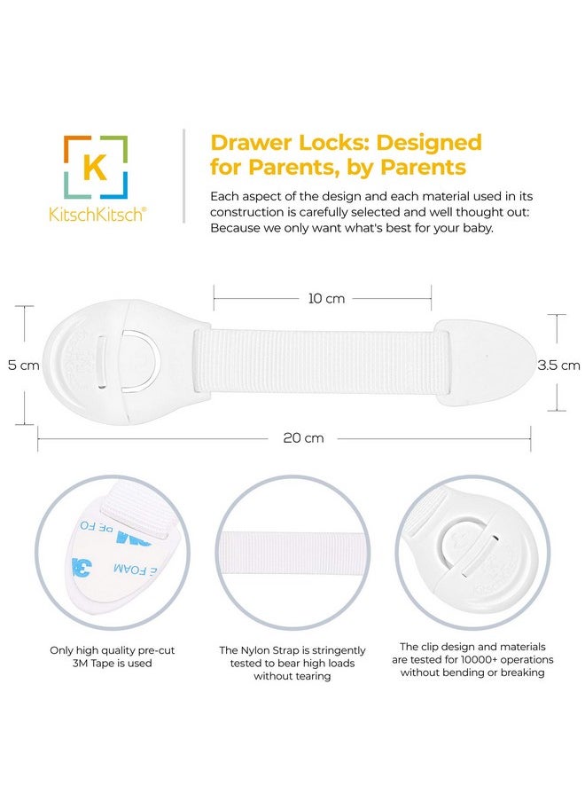 ® 8Pcs Baby Infant Child Proofing Safety Locks Latches Door Cupboard Cabinet Fridge Drawer Locks (Green)