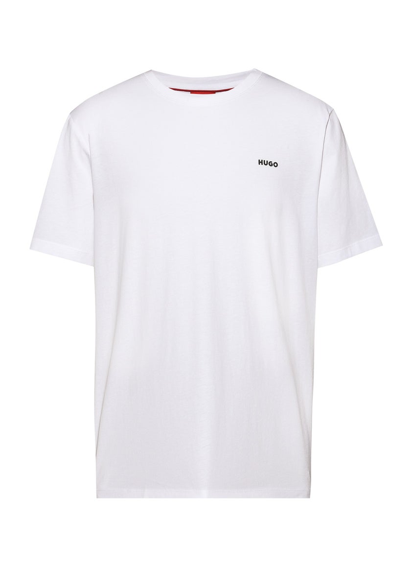 Cotton-jersey T-shirt with logo print