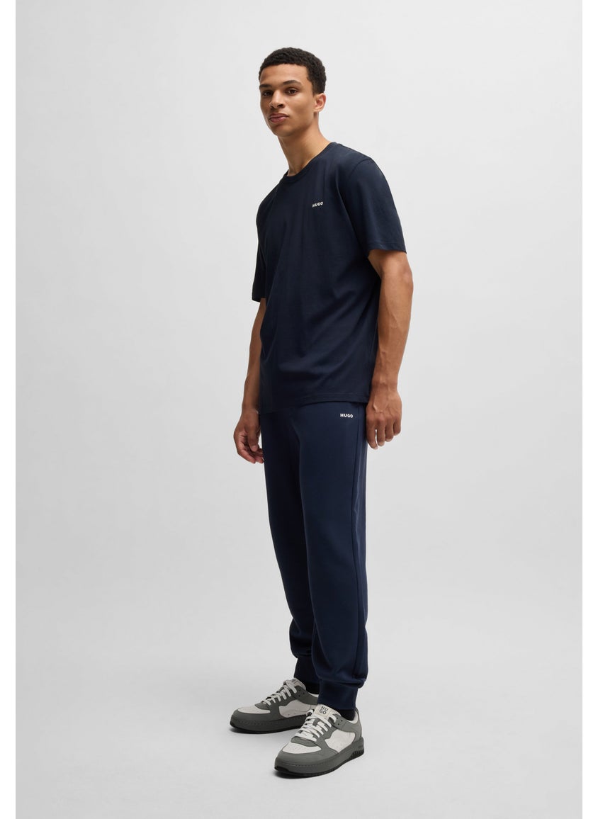 Cotton-jersey T-shirt with logo print
