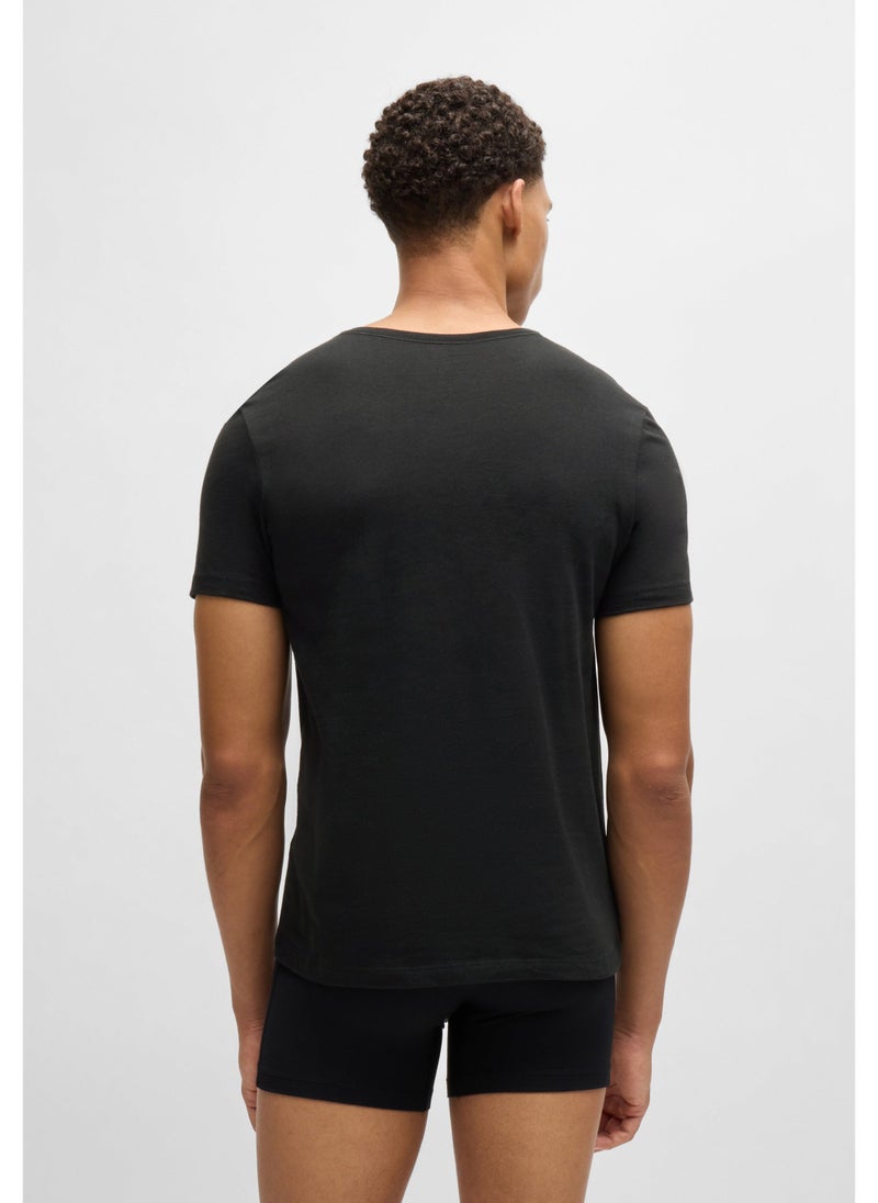 Three-pack of logo-embroidered T-shirts in cotton