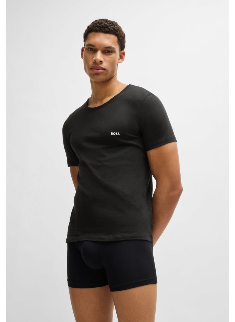 Three-pack of logo-embroidered T-shirts in cotton