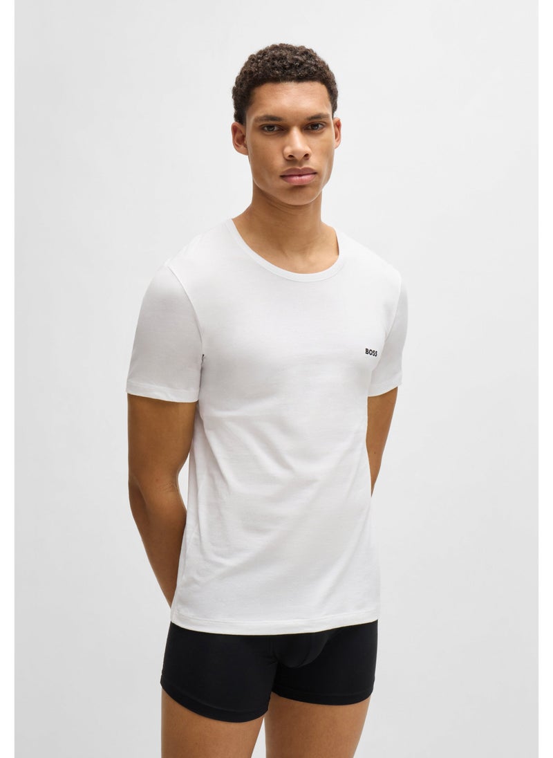 Three-pack of logo-embroidered T-shirts in cotton
