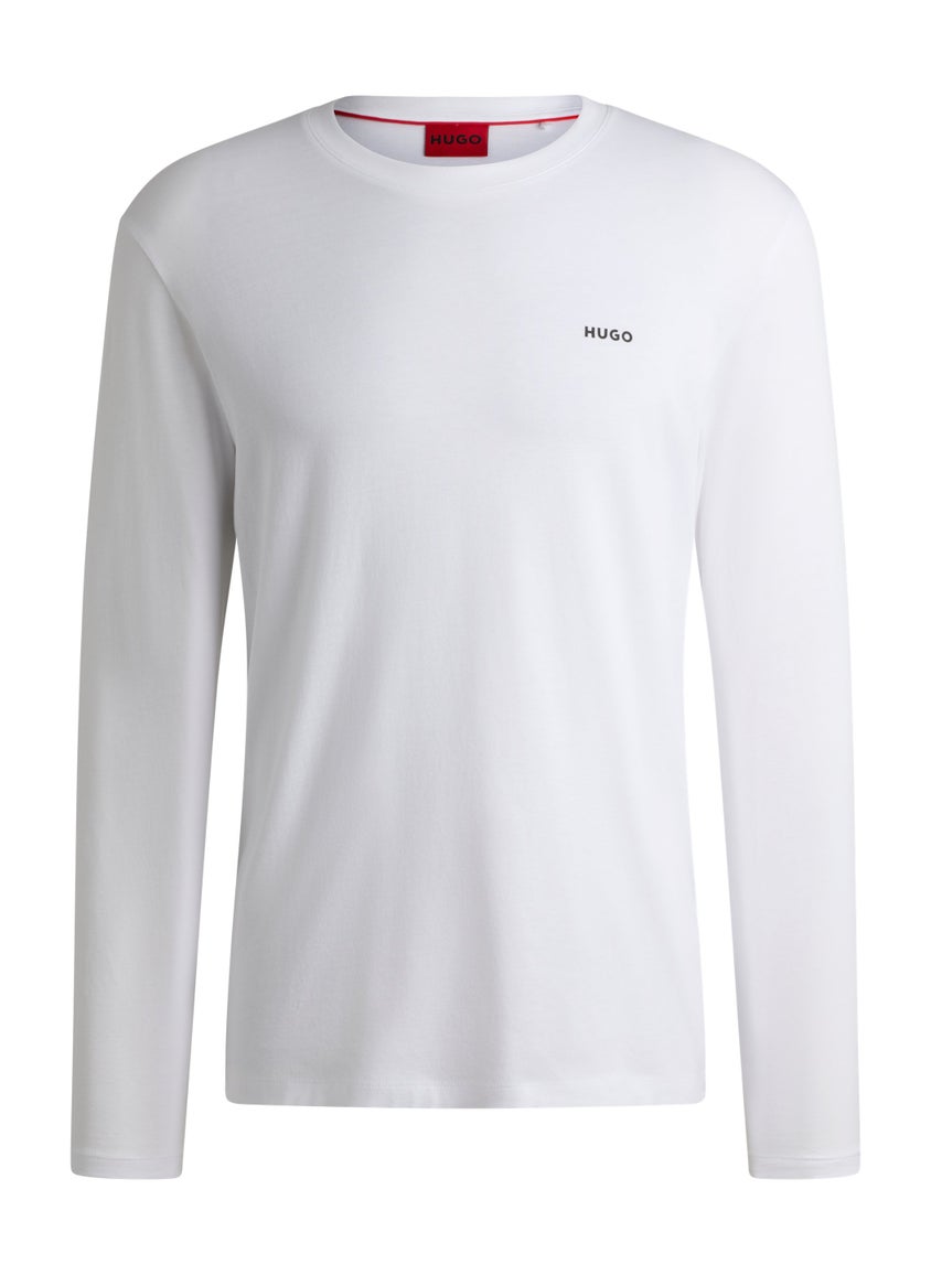 Cotton-jersey T-shirt with logo print