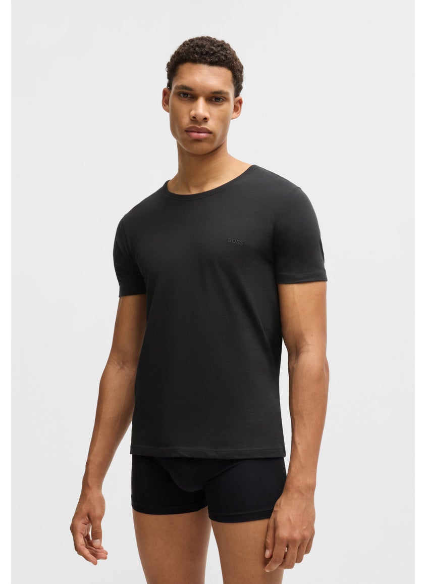 Three-pack of logo-embroidered T-shirts in cotton