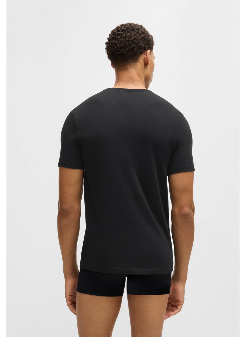 Three-pack of logo-embroidered T-shirts in cotton