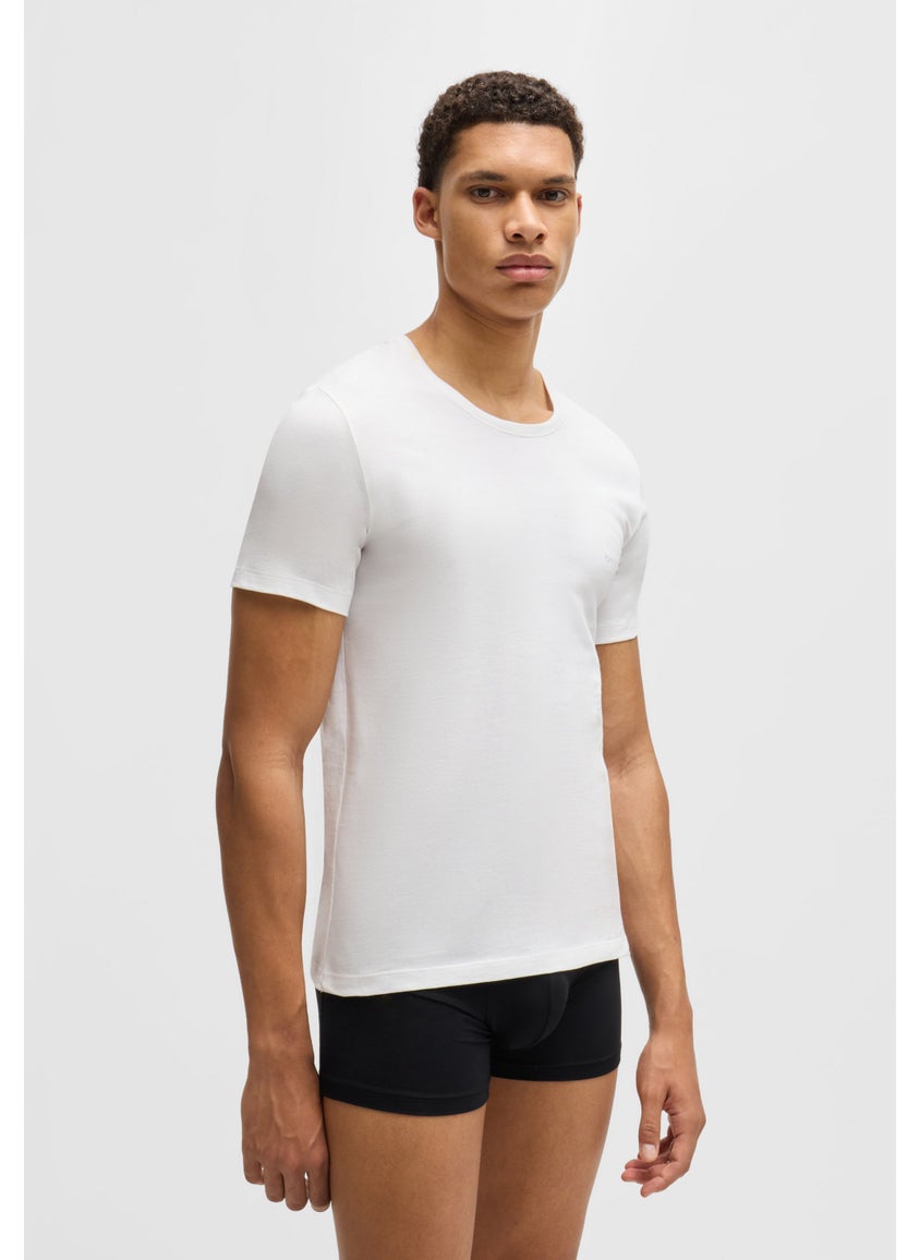 Three-pack of logo-embroidered T-shirts in cotton