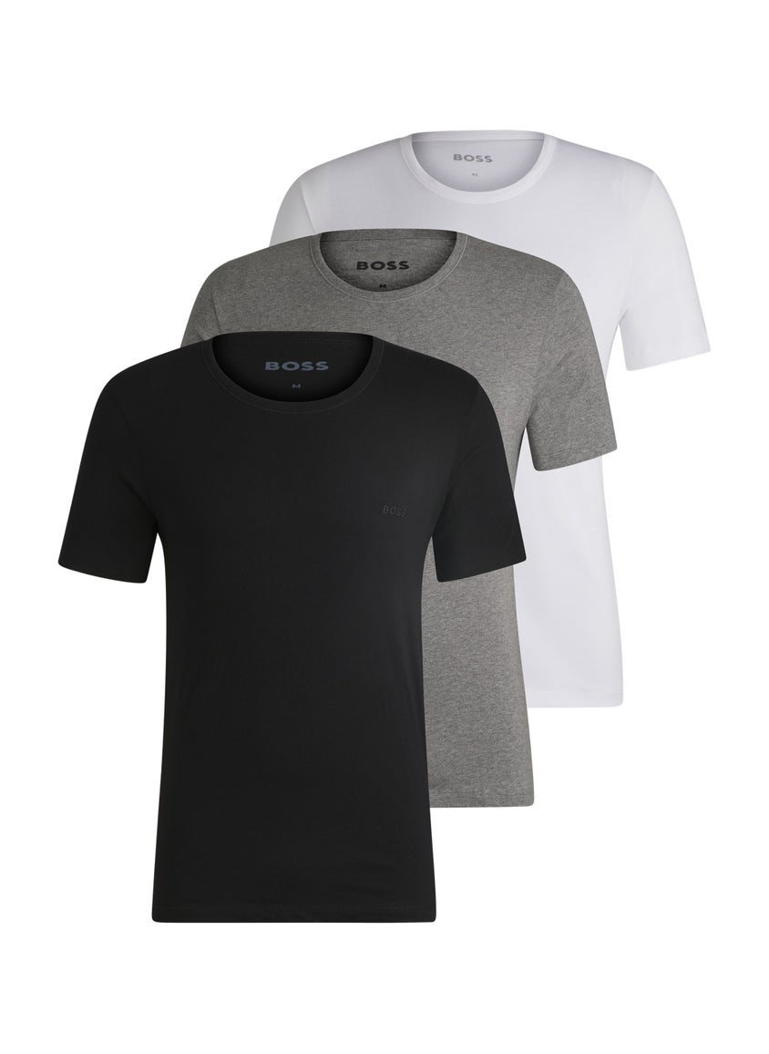 Three-pack of logo-embroidered T-shirts in cotton