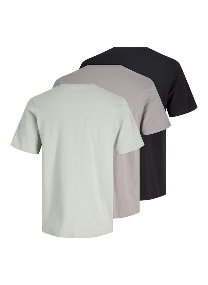 3 Pack Jcologan Summer Print Crew Neck T-Shirt