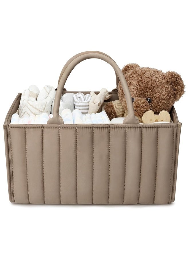 Baby Diaper Caddy Organizer, Stylish Storage Basket for Newborn Essentials and Diaper Station, Gift for Baby Shower