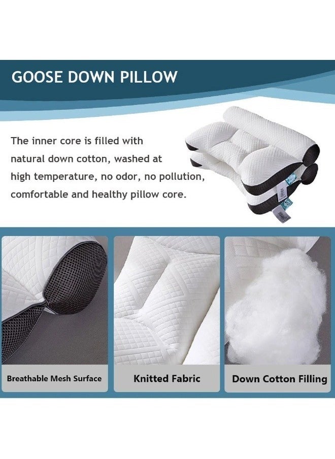 Bed Pillow Sleeping Pillow for Neck Support Sleeping Breathable Design Pillow Neck Protection Cushion
