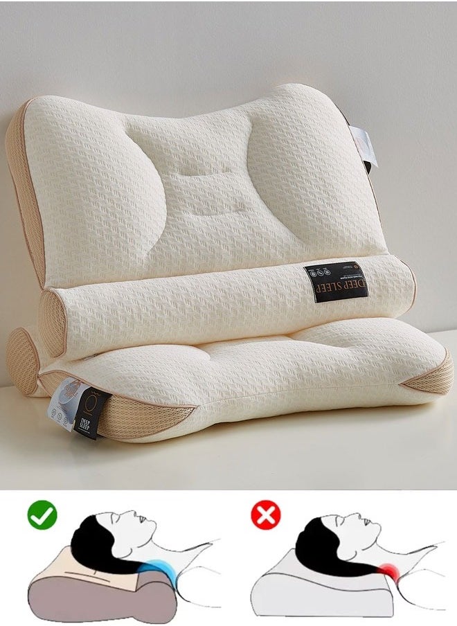Bed Pillow Sleeping Pillow for Neck Support Sleeping Breathable Design Pillow Neck Protection Cushion