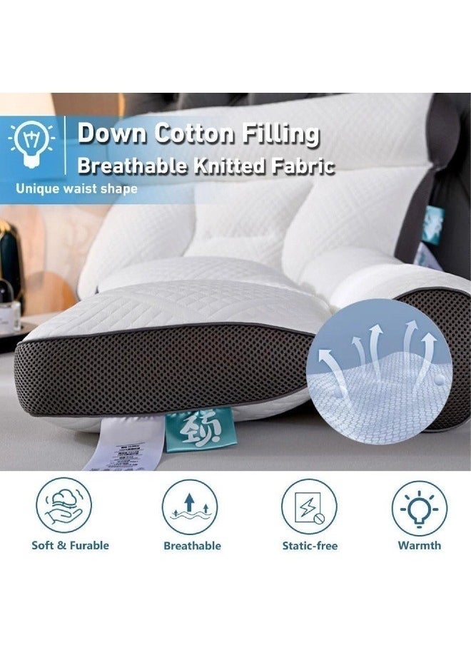 Bed Pillow Sleeping Pillow for Neck Support Sleeping Breathable Design Pillow Neck Protection Cushion