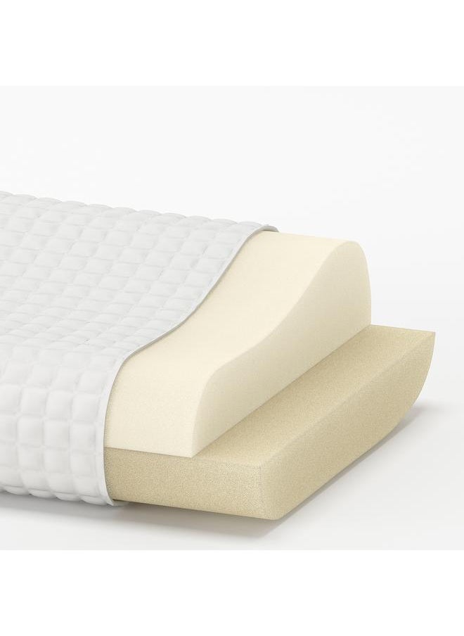 Ergonomic pillow, side/back sleeper, 33x50 cm