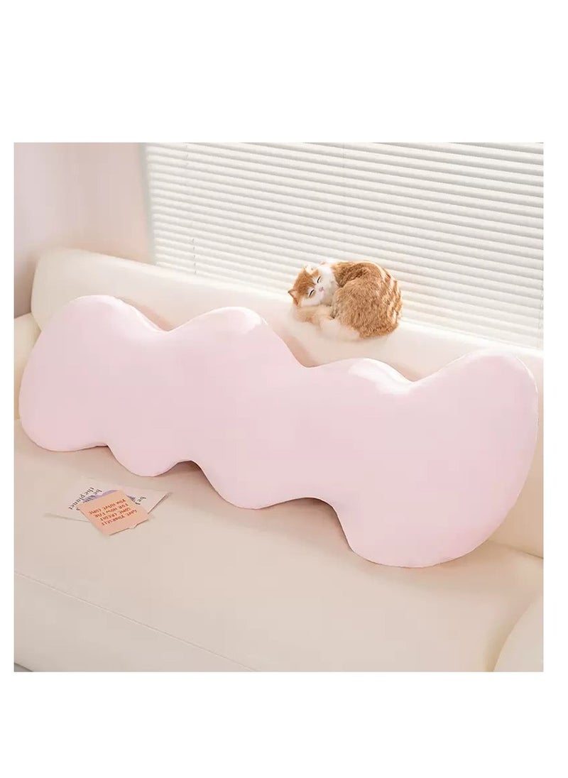 Ice Silk Adult Body Pillow 130cm Long Pillow Detachable and Washable Pregnant Women's Side Sleep Pillow Summer Cool and Breathable Pillow Multi functional Sofa Bedroom Napping Pillow Support Waist Back Legs Sleep Companion