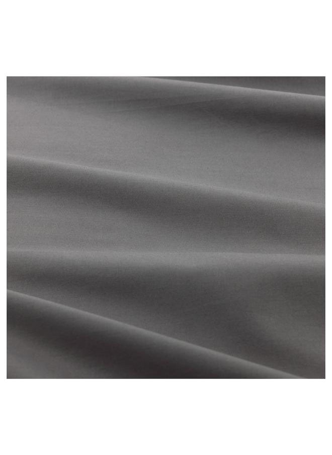 Fitted sheet, grey, 160x200 cm