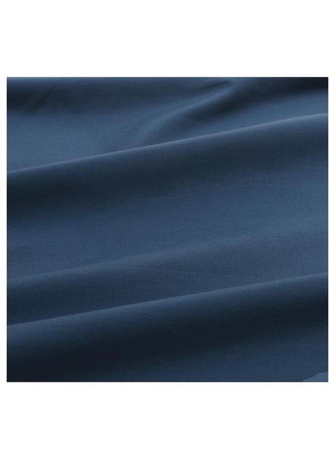 Fitted sheet, dark blue, 160x200 cm
