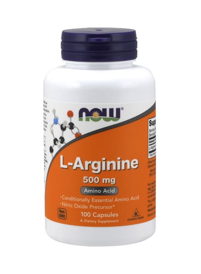 L-Arginine 500mg 100 Capsules