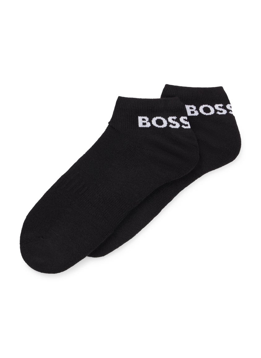 Two-pack of ankle-length socks in stretch fabric