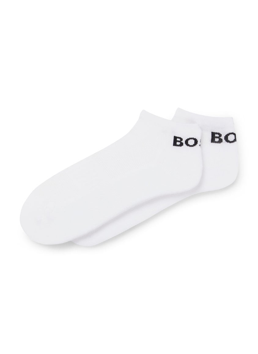 Two-pack of ankle-length socks in stretch fabric