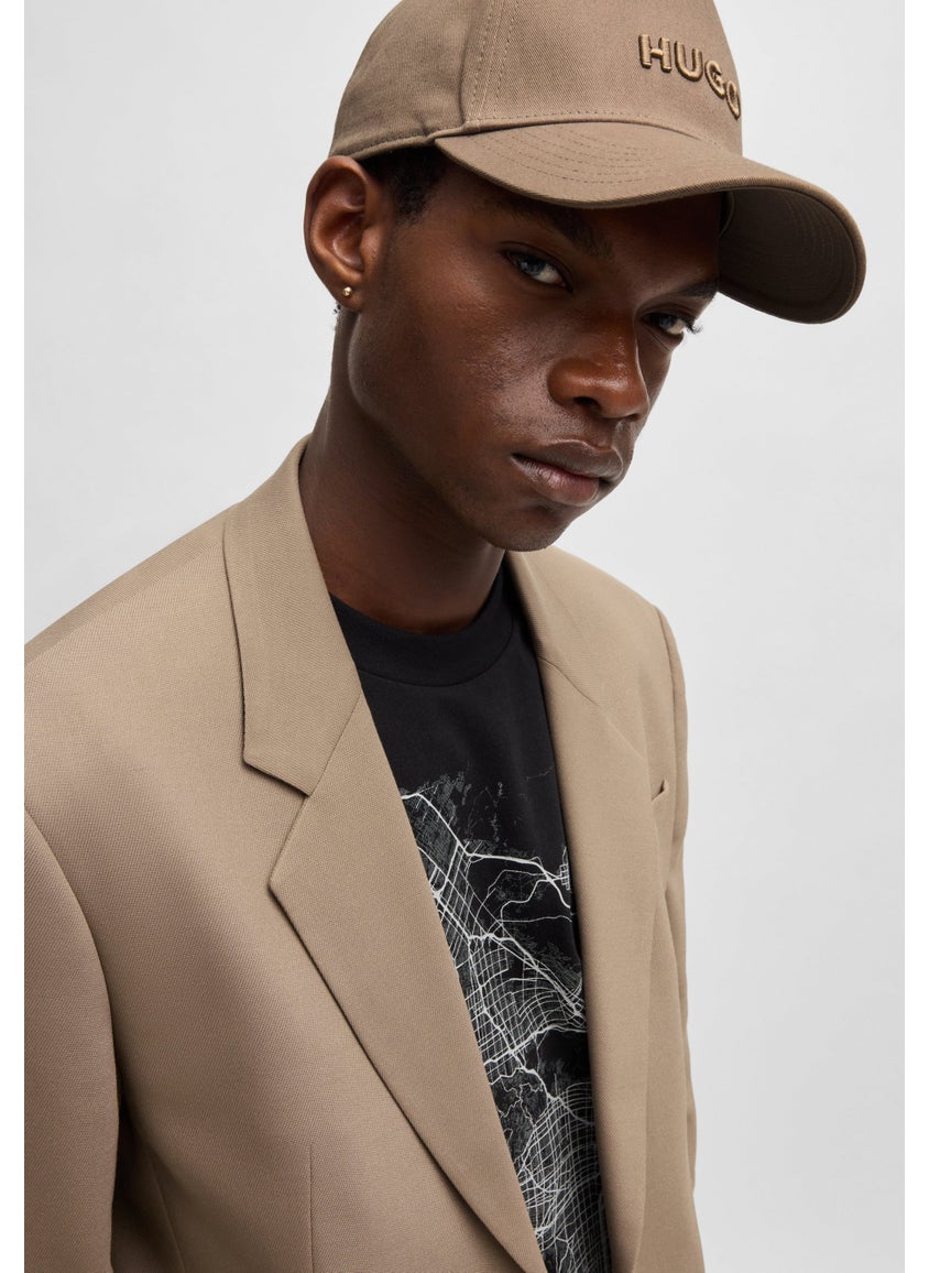 Cotton-twill cap with logo