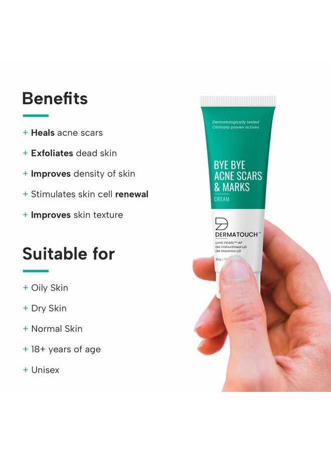 Bye Bye Acne Scars & Marks Cream || Acne Scars Corrector || Formulated Specially To Address Scars & Marks || Suitable For All Skin Types - 30G