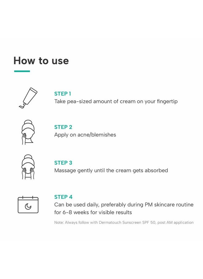 Glycolic 6% W/W Niacinamide 6% W/W Cream |For Anti-Acne And Blemishes | For All Skin Types | For Both Men & Women | 30G