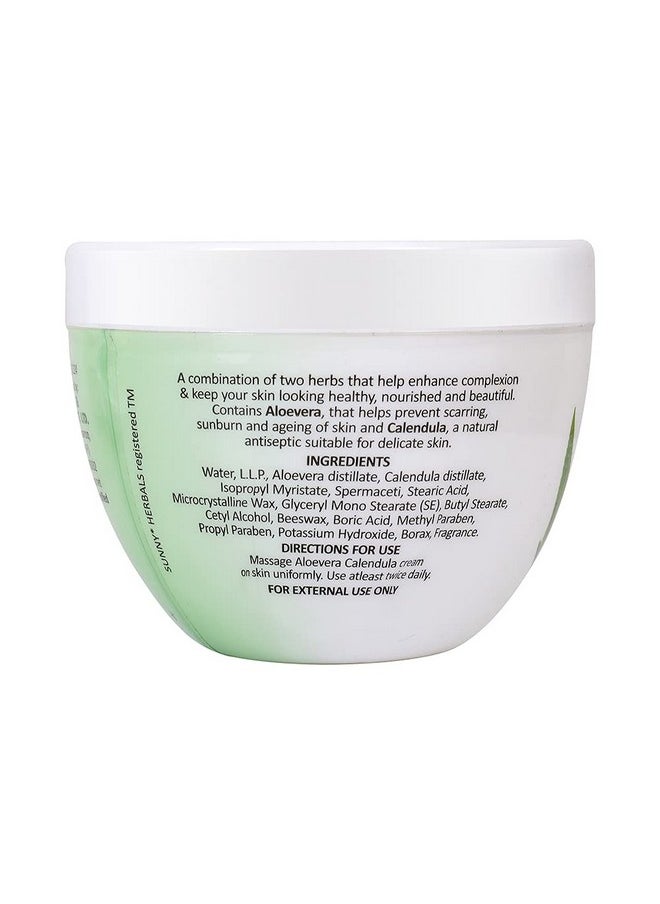 Aloevera & Calendula All Purpose Cream | Helps Prevent Scarring, Sunburn | Calendula Suitable For Delicate Skin | Aloevera Helps To Moisturize Skin & Gives A Healthy Glow, 250 Gm