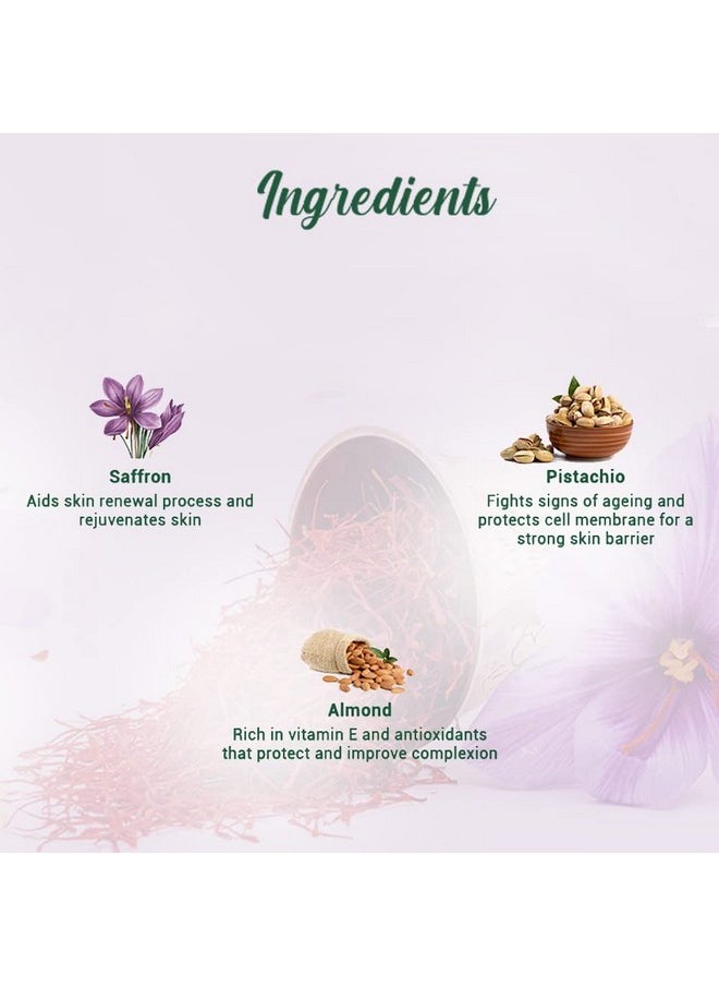 Saffron Dew Youthful Moisturizer Cream| Protects Skin Cells | Prevents Ageing And Retains Youthful Glow | 100% Botanical Extracts | Suitable For All Skin Types | 50Gm