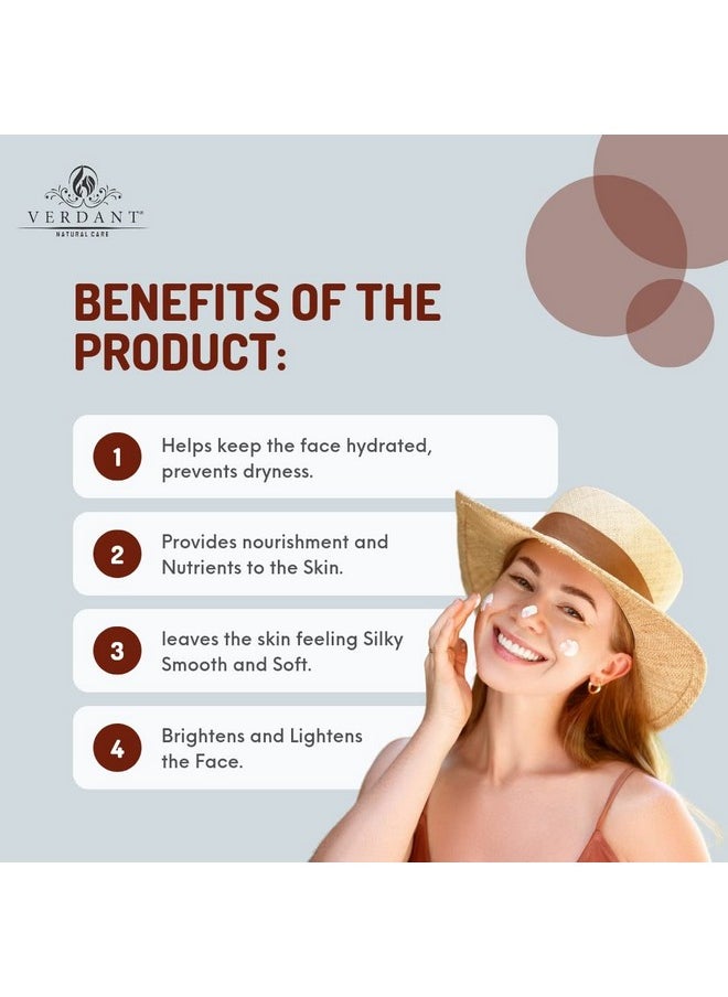 Skin Brightening & Anti-Ageing Red Wine Face Cream With Grapes Extract | Red Vine Cream | Multi-Benefits Face Moisturizer | Anti-Aging Cream | Tanning & Pigmentation Control, Anti-Marks | Spots & Tan Removal Cream - Sulphate & Parabens Free - 100Ml