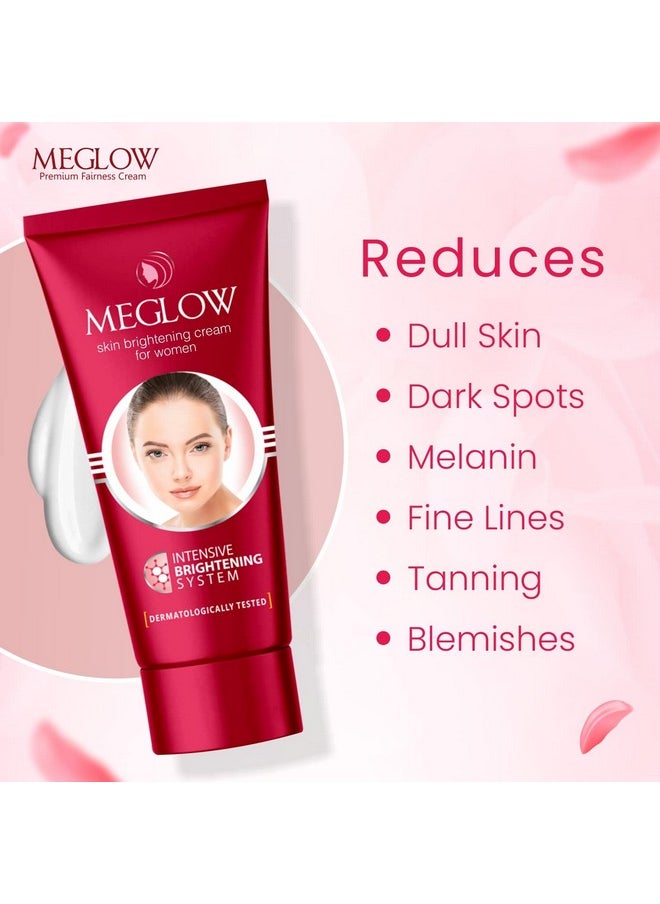 Women Fairness Combo Pack Of 2- Fairness Cream (50G) With Aloevera Extract & Vitamin E |Instant Glow Facewash 70G With Skin Brightening And Luminizing |Paraben Free Formula