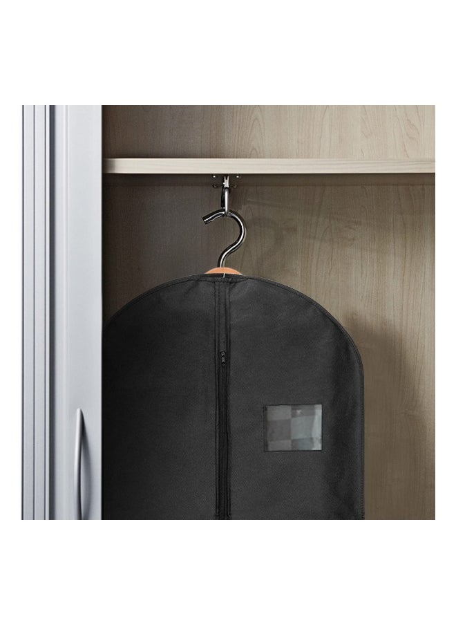 5Pcs Black Garment Bags for Storage and Travel, Anti-Moth Protector Suit Cover for men for Wardrobe and Travel Dustproof Clothes Jacket Covers