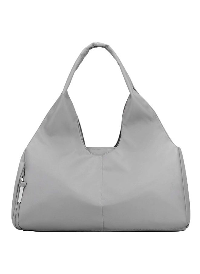 Yoga Gym Bag for Women with Shoes Compartment & Wet Dry Storage Pockets Lightweight Duffel Bag-Grey